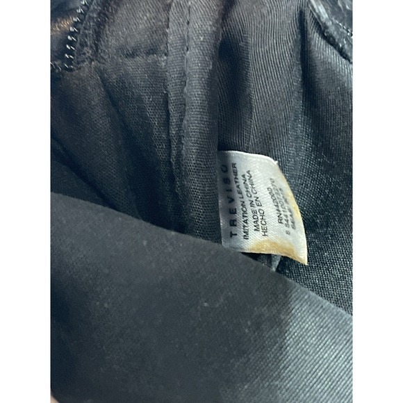 Treviso Faux Leather Black And White Handbag Over The Shoulder *flaw - Picture 5 of 8